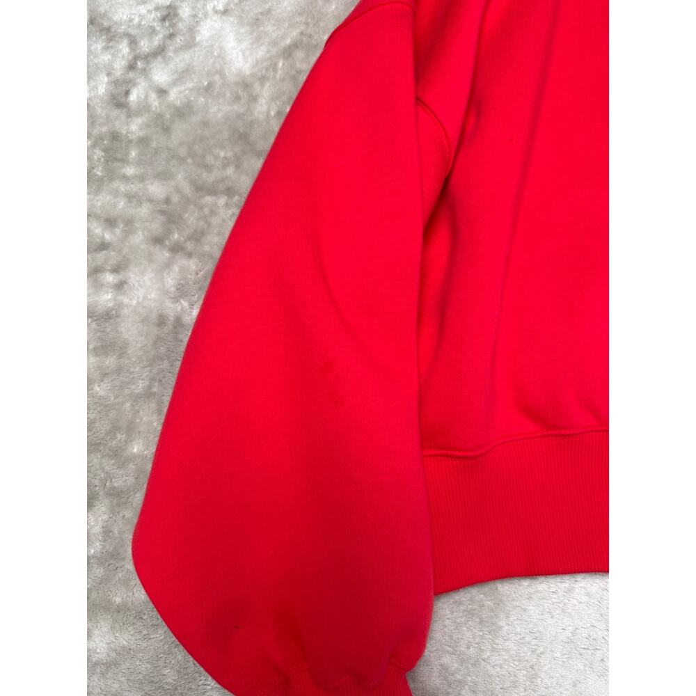 Nike Phoenix Fleece Oversized Crewneck Sweatshirt University Red Womens Size L - Picture 8 of 8